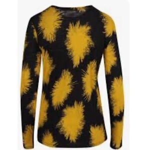 PROENZA SCHOULER Long sleeve T-shirt in Black & Yellow NWT Size XS